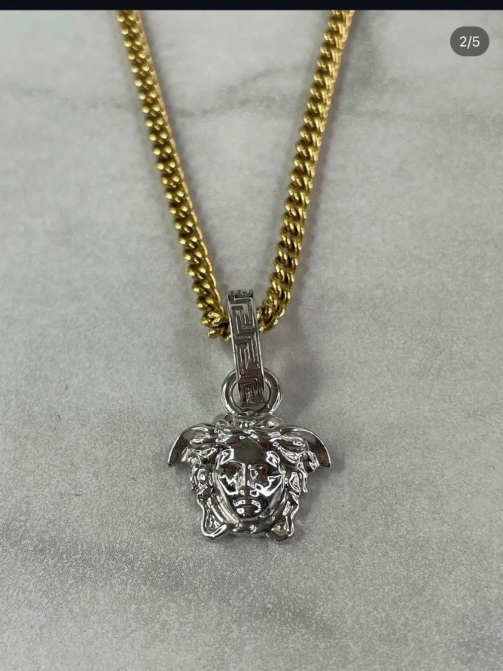 Versace Medusa Gold/Silver Necklace